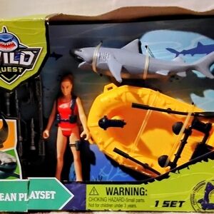 Ocean Playset with Yellow Raft